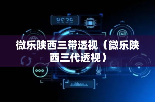 微乐陕西三带透视（微乐陕西三代透视）