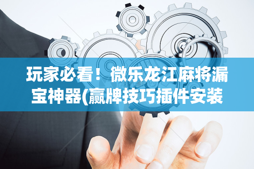 玩家必看！微乐龙江麻将漏宝神器(赢牌技巧插件安装)