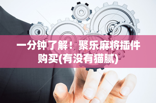 一分钟了解！聚乐麻将插件购买(有没有猫腻)