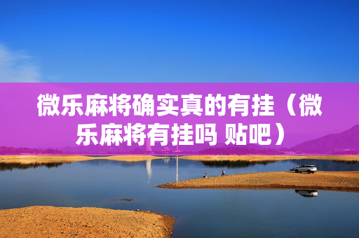 微乐麻将确实真的有挂（微乐麻将有挂吗 贴吧）