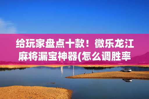 给玩家盘点十款！微乐龙江麻将漏宝神器(怎么调胜率)