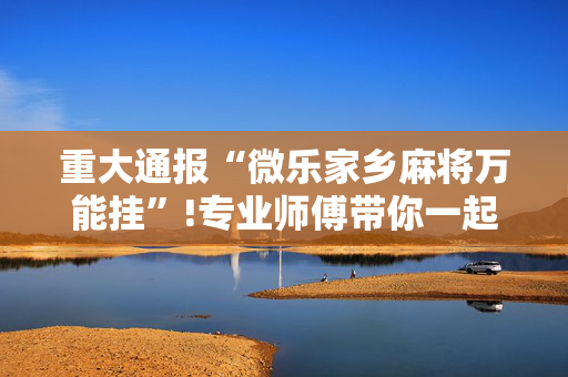 重大通报“微乐家乡麻将万能挂”!专业师傅带你一起了解（详细教程）-抖音