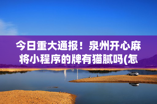 今日重大通报！泉州开心麻将小程序的牌有猫腻吗(怎么一直输)