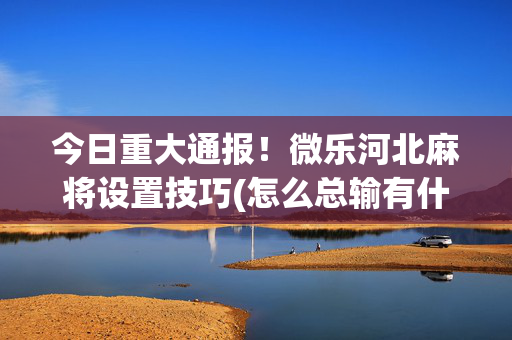 今日重大通报！微乐河北麻将设置技巧(怎么总输有什么猫腻)