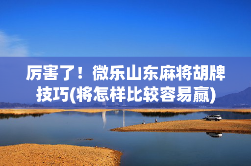 厉害了！微乐山东麻将胡牌技巧(将怎样比较容易赢)