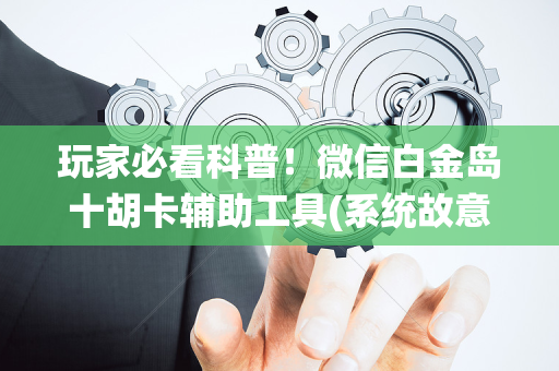 玩家必看科普！微信白金岛十胡卡辅助工具(系统故意让你输)