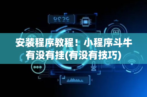 安装程序教程！小程序斗牛有没有挂(有没有技巧)