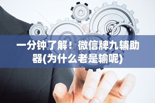 一分钟了解！微信牌九辅助器(为什么老是输呢)