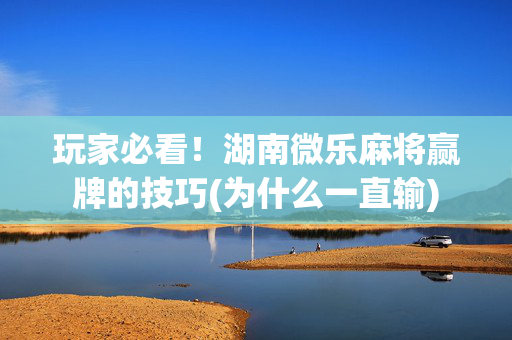 玩家必看！湖南微乐麻将赢牌的技巧(为什么一直输)