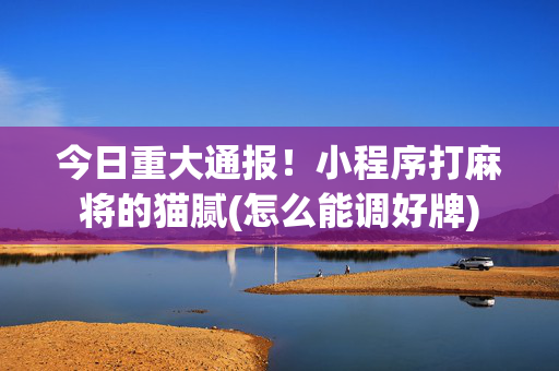 今日重大通报！小程序打麻将的猫腻(怎么能调好牌)