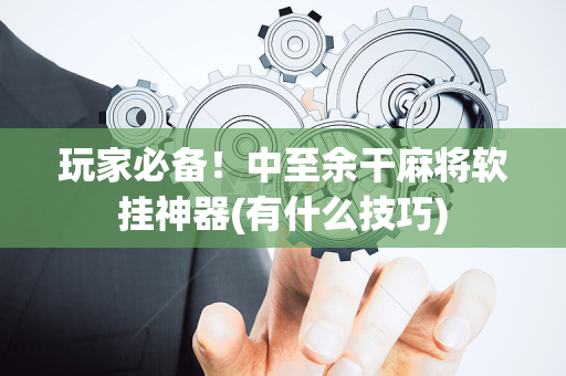 玩家必备！中至余干麻将软挂神器(有什么技巧)