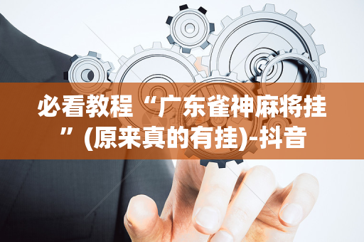 必看教程“广东雀神麻将挂”(原来真的有挂)-抖音