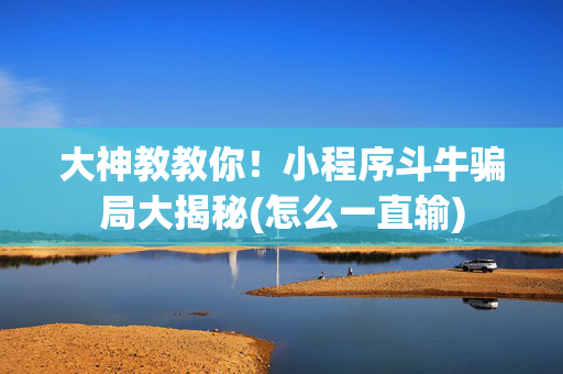 大神教教你！小程序斗牛骗局大揭秘(怎么一直输)