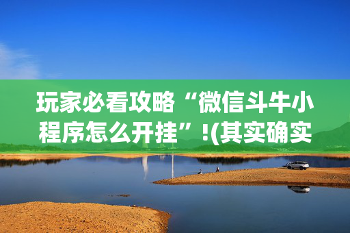 玩家必看攻略“微信斗牛小程序怎么开挂”!(其实确实有挂)-抖音