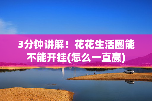 3分钟讲解！花花生活圈能不能开挂(怎么一直赢)