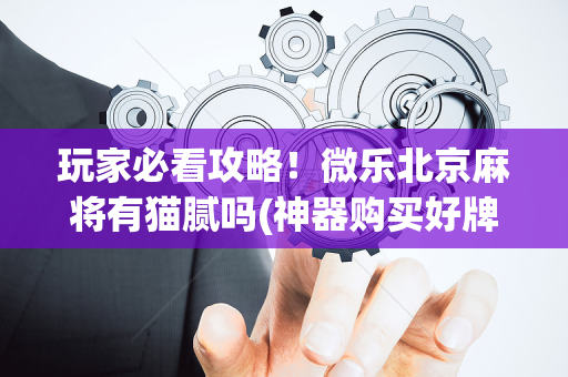 玩家必看攻略！微乐北京麻将有猫腻吗(神器购买好牌规律)