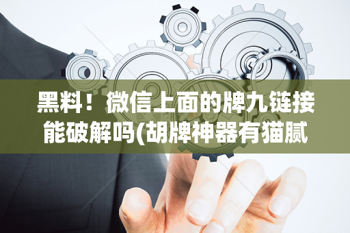 黑料！微信上面的牌九链接能破解吗(胡牌神器有猫腻吗)