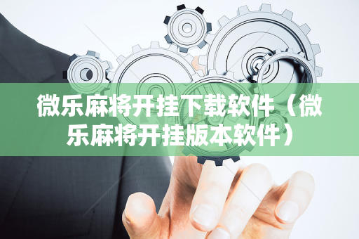 微乐麻将开挂下载软件（微乐麻将开挂版本软件）