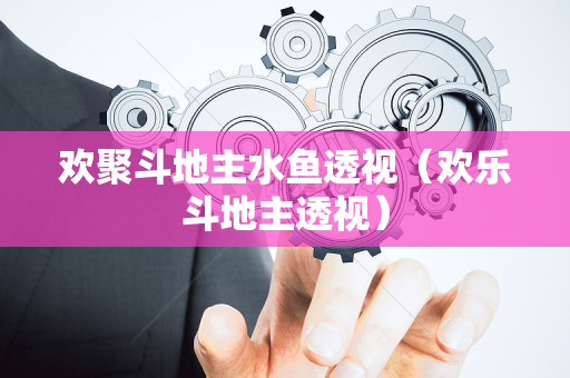 欢聚斗地主水鱼透视（欢乐斗地主透视）