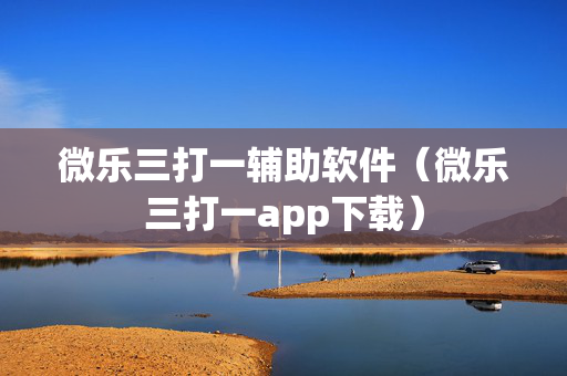 微乐三打一辅助软件（微乐三打一app下载）
