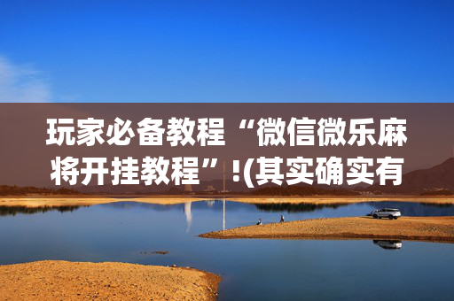 玩家必备教程“微信微乐麻将开挂教程”!(其实确实有挂)-抖音