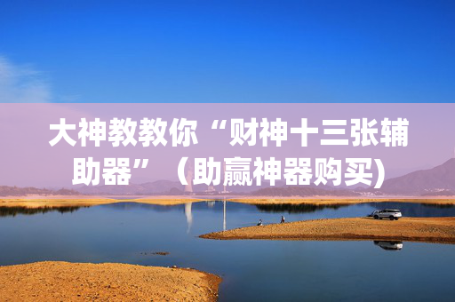 大神教教你“财神十三张辅助器”（助赢神器购买)