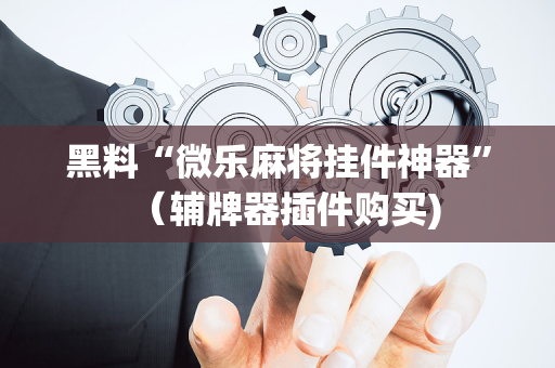 黑料“微乐麻将挂件神器”（辅牌器插件购买)