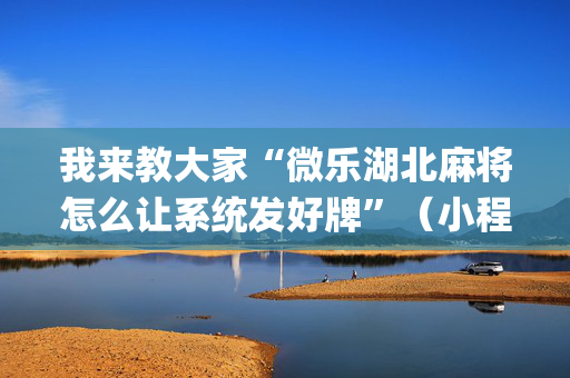我来教大家“微乐湖北麻将怎么让系统发好牌”（小程序控牌器)