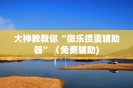 大神教教你“微乐掼蛋辅助器”（免费辅助)