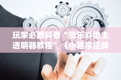 玩家必看科普“微乐斗地主透明器教程”（小程序控牌器)