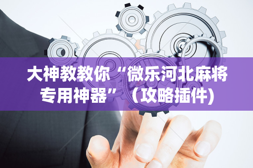 大神教教你“微乐河北麻将专用神器”（攻略插件)