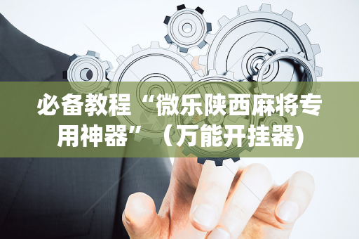 必备教程“微乐陕西麻将专用神器”（万能开挂器)