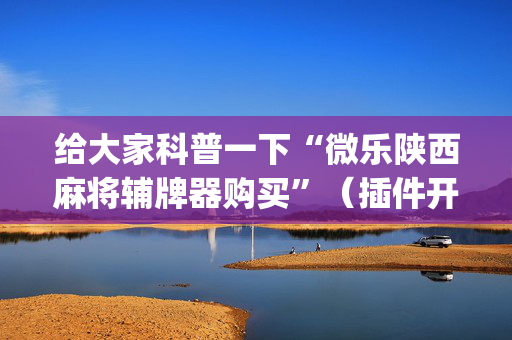 给大家科普一下“微乐陕西麻将辅牌器购买”（插件开挂免费AI)