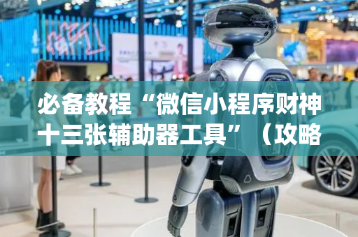 必备教程“微信小程序财神十三张辅助器工具”（攻略插件)