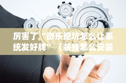 厉害了“微乐挖坑怎么让系统发好牌”（装挂怎么安装)