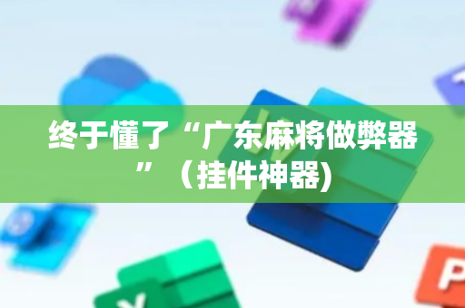 终于懂了“广东麻将做弊器”（挂件神器)