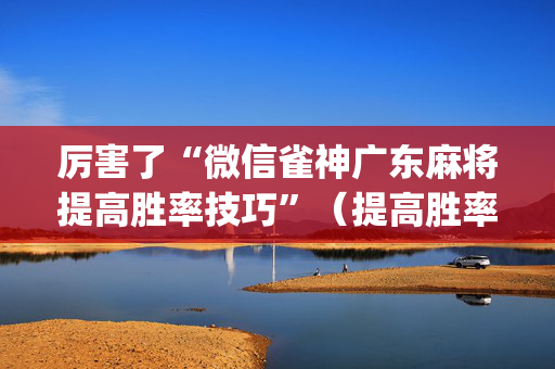 厉害了“微信雀神广东麻将提高胜率技巧”（提高胜率技巧)