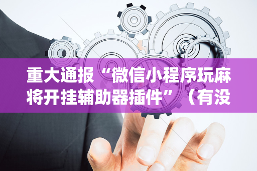 重大通报“微信小程序玩麻将开挂辅助器插件”（有没有猫腻)