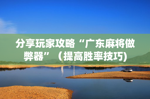 分享玩家攻略“广东麻将做弊器”（提高胜率技巧)