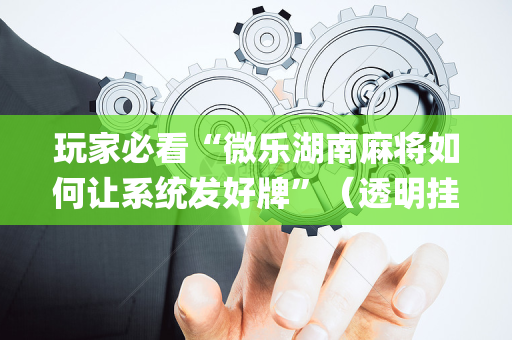 玩家必看“微乐湖南麻将如何让系统发好牌”（透明挂辅助器)