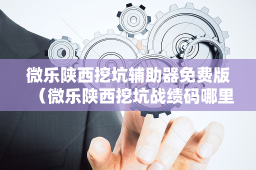微乐陕西挖坑辅助器免费版（微乐陕西挖坑战绩码哪里找）