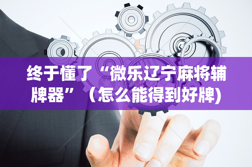 终于懂了“微乐辽宁麻将辅牌器”（怎么能得到好牌)