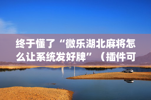 终于懂了“微乐湖北麻将怎么让系统发好牌”（插件可信吗)