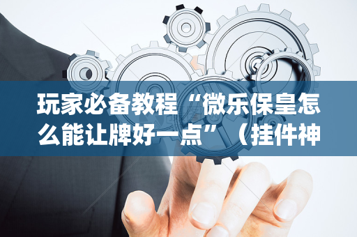 玩家必备教程“微乐保皇怎么能让牌好一点”（挂件神器)