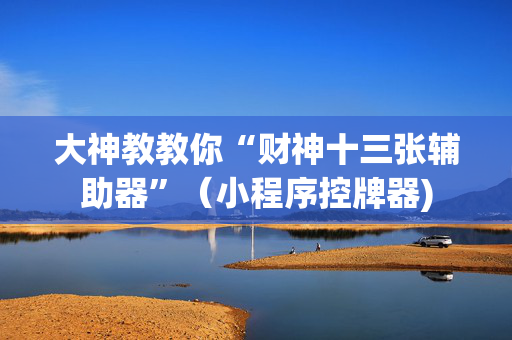 大神教教你“财神十三张辅助器”（小程序控牌器)