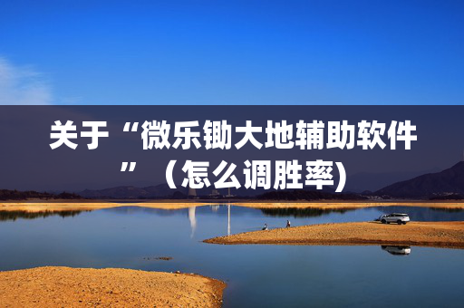 关于“微乐锄大地辅助软件”（怎么调胜率)