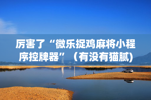 厉害了“微乐捉鸡麻将小程序控牌器”（有没有猫腻)