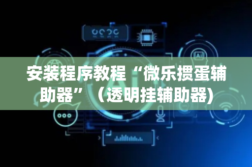 安装程序教程“微乐掼蛋辅助器”（透明挂辅助器)