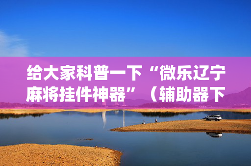 给大家科普一下“微乐辽宁麻将挂件神器”（辅助器下载)