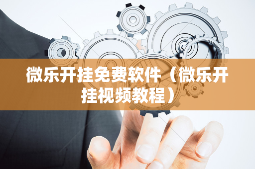 微乐开挂免费软件（微乐开挂视频教程）